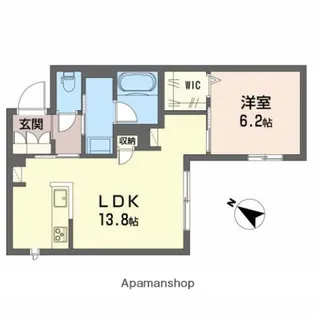 カトル レーヴ【1階】の間取り