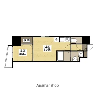 S−RESIDENCE広島駅EAST【2階】の間取り