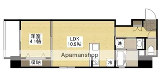 S−RESIDENCE新白島駅前【11階】の間取り