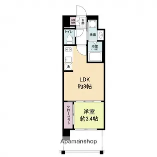 LIVECASA土橋【11階】の間取り