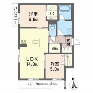 プランドール【3階】の間取り