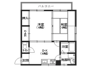 グリーン吉信【201号室号室】の間取り