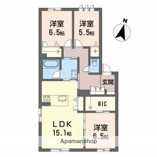 シャーメゾンシュリ【1階】の間取り