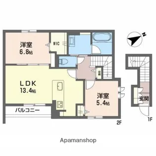 ラメゾンウールゥ【2階】の間取り