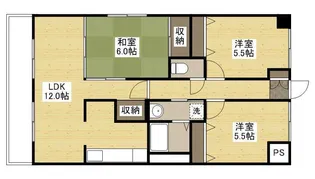 メープルヒル髙林【1階】の間取り