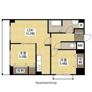 GRACEWESTCITY【2階】の間取り