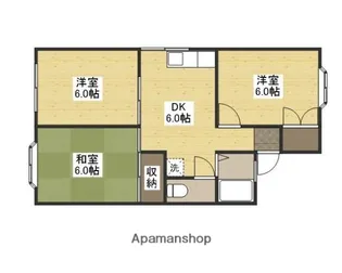 ファミール中央 B棟【2階】の間取り