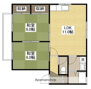 セジュール牛尾A棟【2階】の間取り