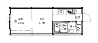 ニホコーポラスⅢ【108号室号室】の間取り