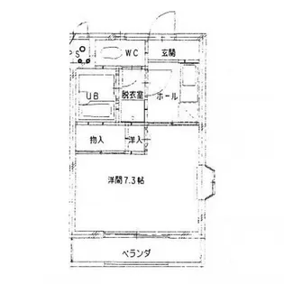 サンライズ五日市【406号室号室】の間取り