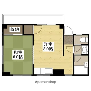 ライブ矢野【3階】の間取り