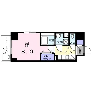 サン ウォーム ニチダン【2階】の間取り