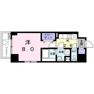 サン ウォーム ニチダン【4階】の間取り