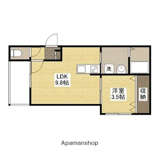 エミネンス隅の浜【1階】の間取り