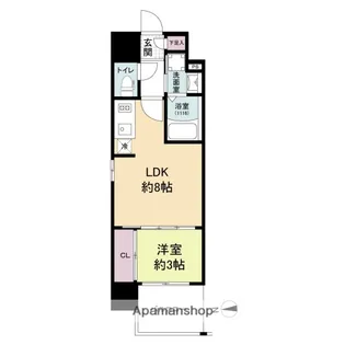 LIVECASA鶴見町【7階】の間取り