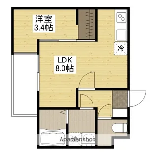 セブンプロート串戸【2階】の間取り