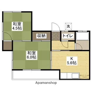 第二村島アパート【2階】の間取り