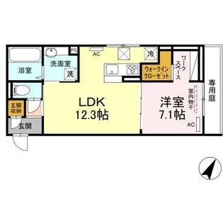 一番館【1階】の間取り