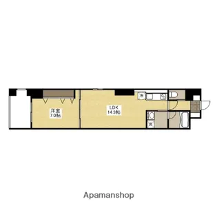 LA DOLCE平和大通り【8階】の間取り