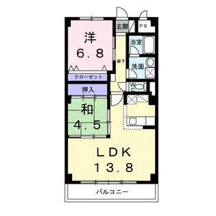 プラザ初雪Aー1【3階】の間取り