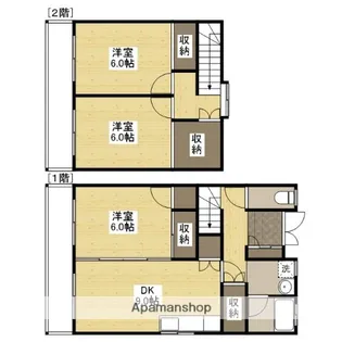 K’SB USHITAHONMACHI【Ⅰ-2号室】の間取り