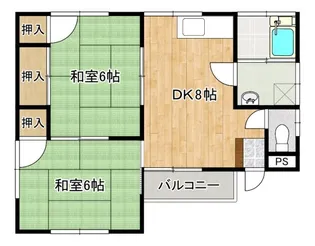 三宅第七アパート【2階】の間取り