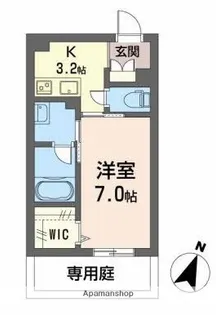 ルリアンTKS【1階】の間取り