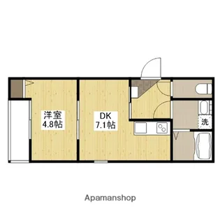 フォレスト草津南(旧リタリッチ四番館)【1階】の間取り