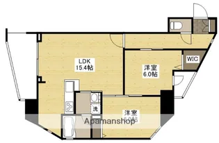 ザ・マジェスティー白島九軒町【2階】の間取り