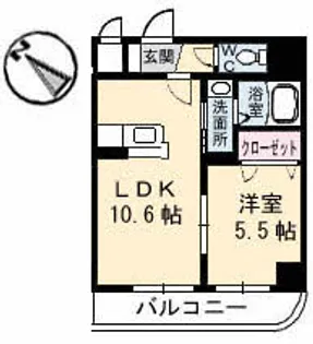 リーベンルミエール【2階】の間取り