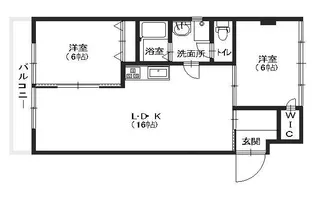 御堂コータス【203号室号室】の間取り