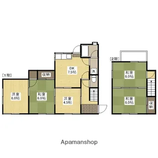 広島県広島市安佐南区八木3丁目【一戸建】の間取り