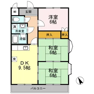 アゼリア祇園【301号室】の間取り