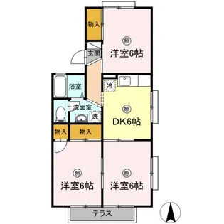 アビーロード A棟【1階】の間取り