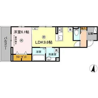 D−ROOM高須2丁目 B棟【3階】の間取り