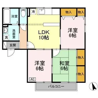 T.VillageA棟【2階】の間取り