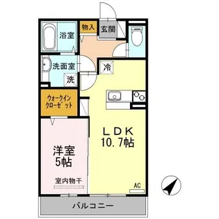サンシスト【2階】の間取り