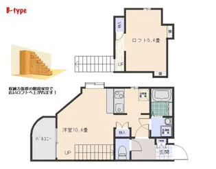 フルール観音【402号室号室】の間取り