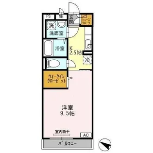 グラッサ新広【2階】の間取り