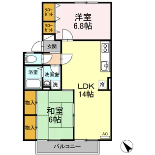 セジュールうえすぎ【2階】の間取り