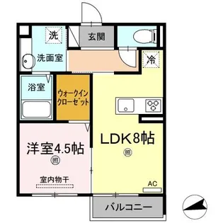 フローラル五月が丘 B棟【2階】の間取り