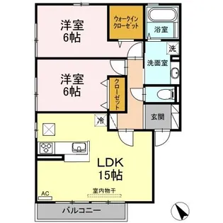 エトワール三浦【1階】の間取り