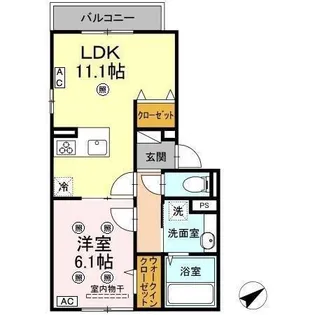 KTCハイツ【2階】の間取り