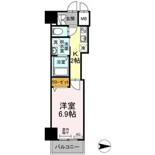 TERRACE(テラス)【0902号室】の間取り