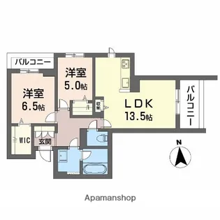 セレーナエルフォ【2階】の間取り