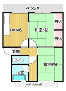 三保ビル【301号室】の間取り