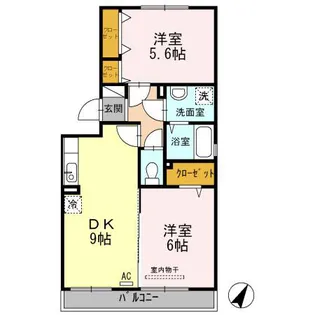 カーサ33【3階】の間取り