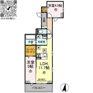 campanella温品【1階】の間取り