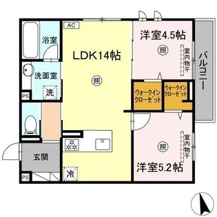 サンコートHIKARI【3階】の間取り