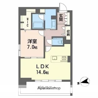 シャーメゾンステージ中央通り【6階】の間取り